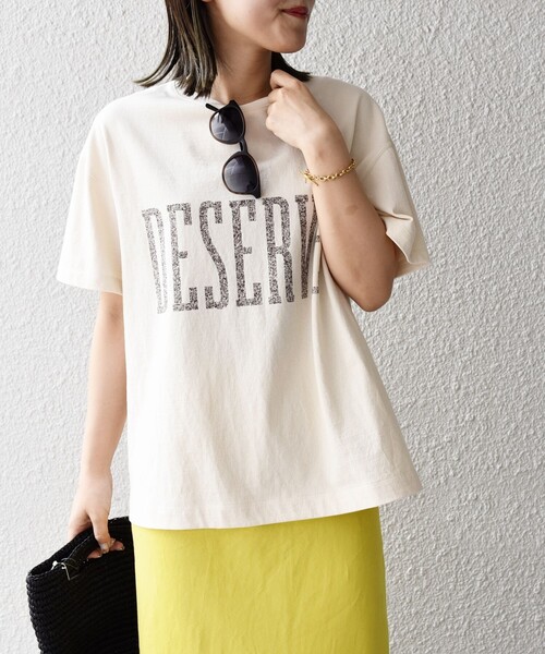 SHIPS(シップス)の「レトロカラーロゴTEE◇(Tシャツ/カットソー・レディース・パープル/オフホワイト/グリーン・ONE SIZE)」の15枚目の写真