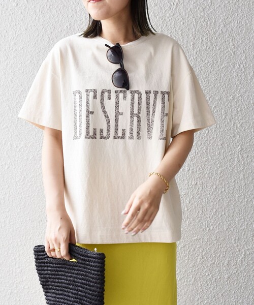 SHIPS(シップス)の「レトロカラーロゴTEE◇(Tシャツ/カットソー・レディース・パープル/オフホワイト/グリーン・ONE SIZE)」の16枚目の写真