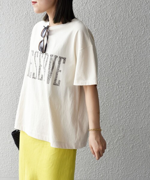 SHIPS(シップス)の「レトロカラーロゴTEE◇(Tシャツ/カットソー・レディース・パープル/オフホワイト/グリーン・ONE SIZE)」の19枚目の写真