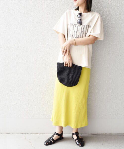 SHIPS(シップス)の「レトロカラーロゴTEE◇(Tシャツ/カットソー・レディース・パープル/オフホワイト/グリーン・ONE SIZE)」の21枚目の写真