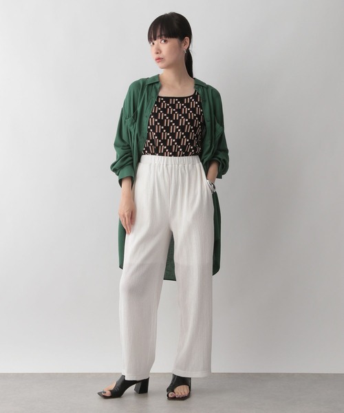 LOWRYS FARM（ローリーズファーム）の「シャーリングイージーパンツ　347285（その他パンツ・レディース・ブラック/レッド/ブルー/アイボリー・FREE）」の6枚目の写真