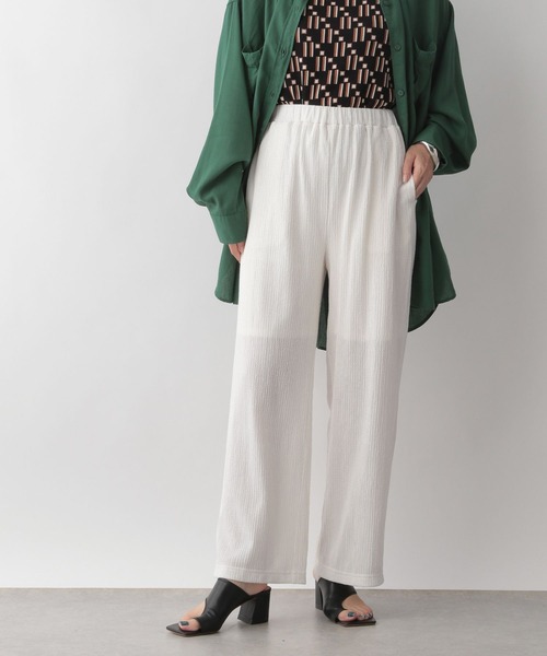 LOWRYS FARM（ローリーズファーム）の「シャーリングイージーパンツ　347285（その他パンツ・レディース・ブラック/レッド/ブルー/アイボリー・FREE）」の7枚目の写真