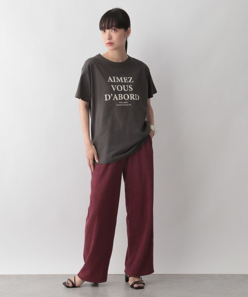 LOWRYS FARM（ローリーズファーム）の「シャーリングイージーパンツ　347285（その他パンツ・レディース・ブラック/レッド/ブルー/アイボリー・FREE）」の9枚目の写真