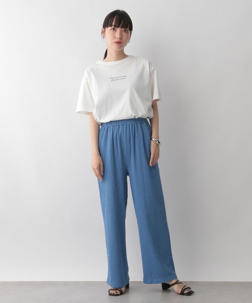 LOWRYS FARM（ローリーズファーム）の「シャーリングイージーパンツ　347285（その他パンツ・レディース・ブラック/レッド/ブルー/アイボリー・FREE）」の10枚目の写真