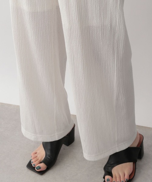 LOWRYS FARM（ローリーズファーム）の「シャーリングイージーパンツ　347285（その他パンツ・レディース・ブラック/レッド/ブルー/アイボリー・FREE）」の16枚目の写真