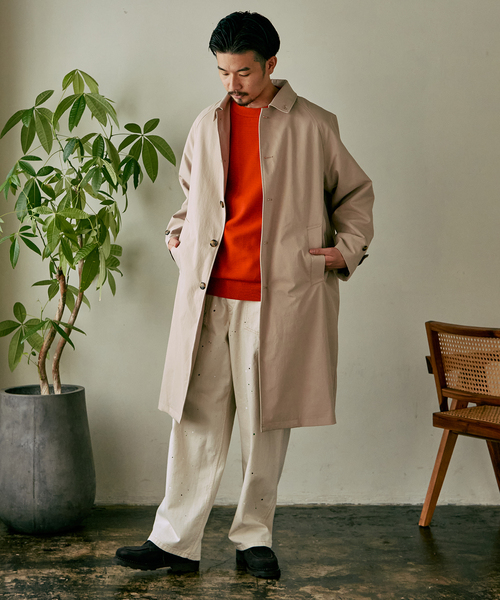 417 EDIFICE(フォーワンセブンエディフィス)の「ハーフミラノ クルーネックニット(ニット/セーター・メンズ・ネイビー/グレー/イエロー/オレンジ/ブラック系その他/ブラウン系その他/ナチュラル・SMALL/MEDIUM/LARGE)」の13枚目の写真