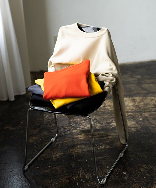 417 EDIFICE(フォーワンセブンエディフィス)の「ハーフミラノ クルーネックニット(ニット/セーター・メンズ・ネイビー/グレー/イエロー/オレンジ/ブラック系その他/ブラウン系その他/ナチュラル・SMALL/MEDIUM/LARGE)」の15枚目の写真