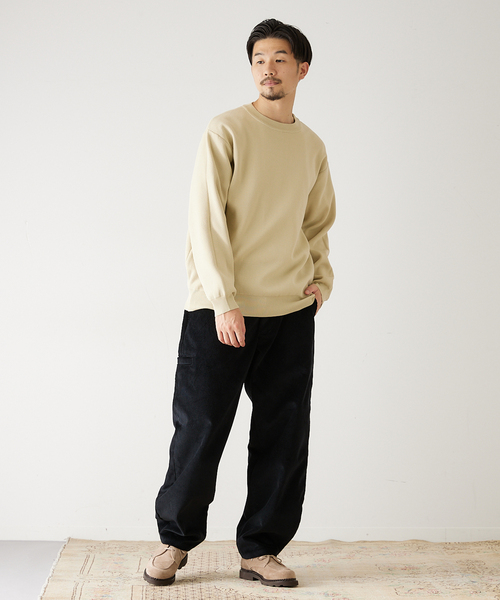 417 EDIFICE(フォーワンセブンエディフィス)の「ハーフミラノ クルーネックニット(ニット/セーター・メンズ・ネイビー/グレー/イエロー/オレンジ/ブラック系その他/ブラウン系その他/ナチュラル・SMALL/MEDIUM/LARGE)」の19枚目の写真