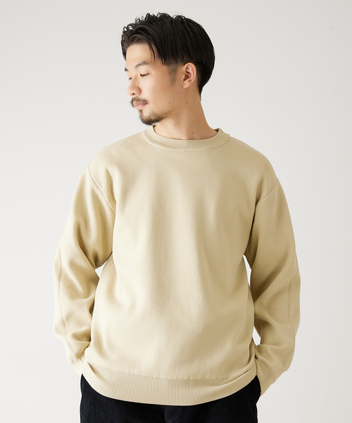 417 EDIFICE(フォーワンセブンエディフィス)の「ハーフミラノ クルーネックニット(ニット/セーター・メンズ・ネイビー/グレー/イエロー/オレンジ/ブラック系その他/ブラウン系その他/ナチュラル・SMALL/MEDIUM/LARGE)」の21枚目の写真