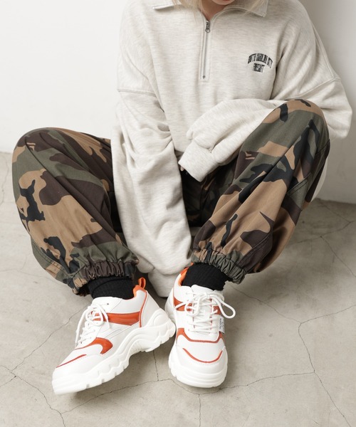 WEGO（ウィゴー）の「WEGO/タグエナメルメッシュスニーカー（スニーカー・レディース・ブルー/オレンジ/ブラック・MEDIUM/LARGE）」の10枚目の写真