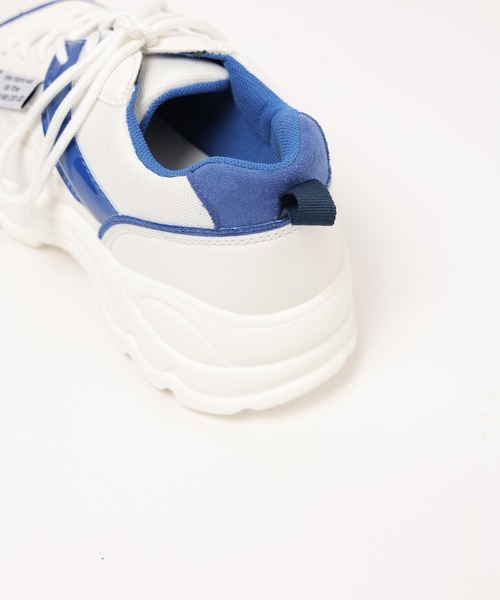 WEGO（ウィゴー）の「WEGO/タグエナメルメッシュスニーカー（スニーカー・レディース・ブルー/オレンジ/ブラック・MEDIUM/LARGE）」の16枚目の写真