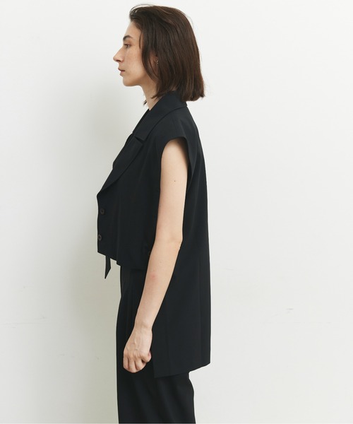 CEL ANSWER（シーイーエルアンサー）の「バックロングベスト（ベスト・レディース・チャコールグレー/ブラック・FREE）」の8枚目の写真