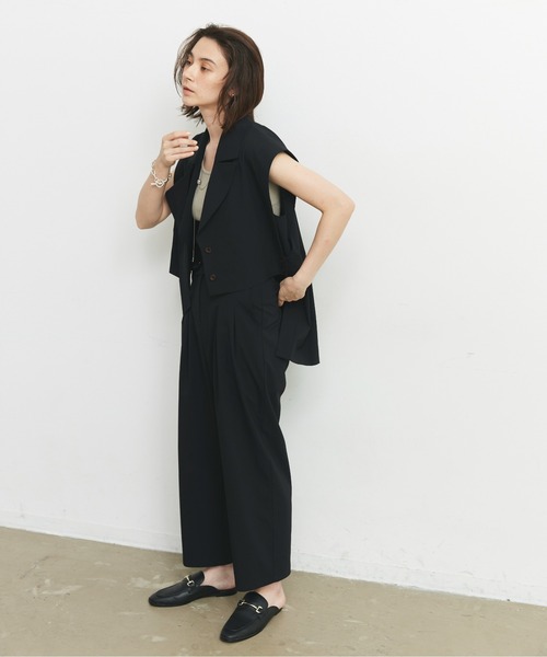 CEL ANSWER（シーイーエルアンサー）の「バックロングベスト（ベスト・レディース・チャコールグレー/ブラック・FREE）」の6枚目の写真