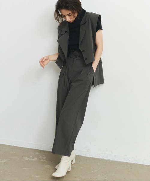 CEL ANSWER（シーイーエルアンサー）の「バックロングベスト（ベスト・レディース・チャコールグレー/ブラック・FREE）」の21枚目の写真