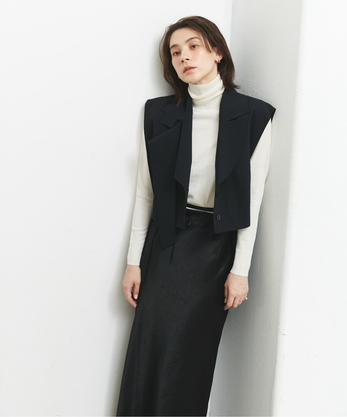 CEL ANSWER（シーイーエルアンサー）の「バックロングベスト（ベスト・レディース・チャコールグレー/ブラック・FREE）」の11枚目の写真