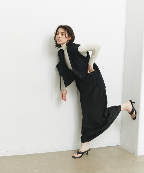 CEL ANSWER（シーイーエルアンサー）の「バックロングベスト（ベスト・レディース・チャコールグレー/ブラック・FREE）」の10枚目の写真