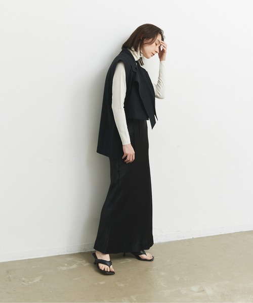 CEL ANSWER（シーイーエルアンサー）の「バックロングベスト（ベスト・レディース・チャコールグレー/ブラック・FREE）」の12枚目の写真