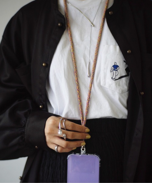 Port(ポート)の「【 全機種対応 】iPhone パラコード マルチネック ストラップ / スマホショルダー / モバイル ストラップ #(ヘッドフォン/イヤホン・レディース・ホワイト/グレー/ベージュ/パープル/バーガンディー/マルチ/ブラック/ピンク/ベージュ系その他/ネイビー/カーキ・FREE)」の15枚目の写真