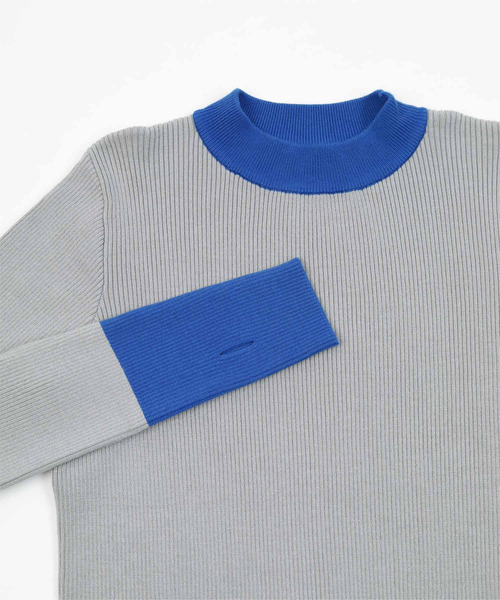 miette(ミエット)の「配色フィンガーリブニット(ニット/セーター・レディース・アイボリー/グレー/ブラック/チャコール/ライトブルー/オレンジ/ブラウン/ネイビー/ブラック系その他/ホワイト系その他2/ホワイト系その他/ブラウン系その他/ベージュ/グレー系その他・FREE)」の16枚目の写真