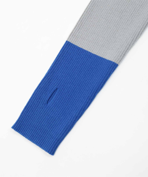 miette(ミエット)の「配色フィンガーリブニット(ニット/セーター・レディース・アイボリー/グレー/ブラック/チャコール/ライトブルー/オレンジ/ブラウン/ネイビー/ブラック系その他/ホワイト系その他2/ホワイト系その他/ブラウン系その他/ベージュ/グレー系その他・FREE)」の21枚目の写真