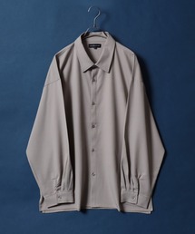 Polyester Tropical Oversized Drop Shoulder Balloon Sleeve Shirt/別注 ポリトロ オーバーサイズ ドロップショルダー バルーンスリーブ シャツ