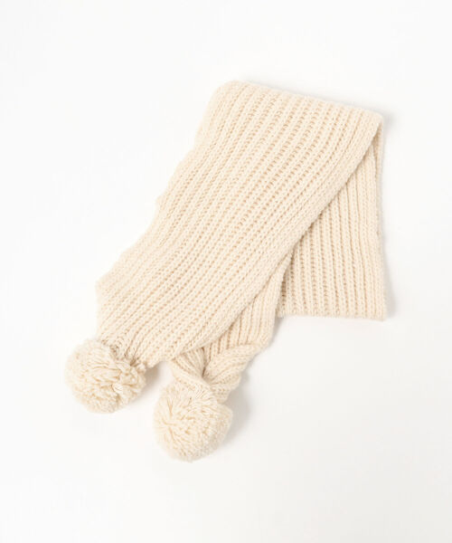 こども ビームス(コドモビームス)の「1+in the family / CLYDE-nb キッズ マフラー 22(マフラー・キッズ・オフホワイト・ONE SIZE)」の2枚目の写真