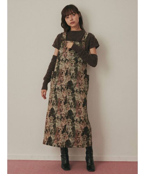 merry jenny（メリージェニー）の「dog dog dogジャンスカ（ジャンパースカート・レディース・その他1・FREE）」の2枚目の写真