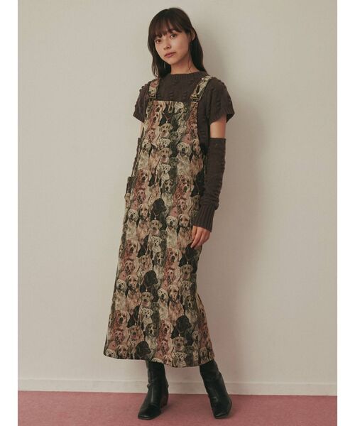 merry jenny（メリージェニー）の「dog dog dogジャンスカ（ジャンパースカート・レディース・その他1・FREE）」の3枚目の写真