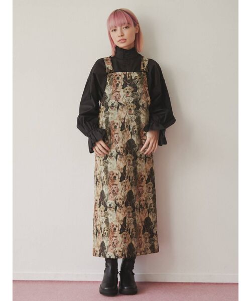 merry jenny（メリージェニー）の「dog dog dogジャンスカ（ジャンパースカート・レディース・その他1・FREE）」の11枚目の写真