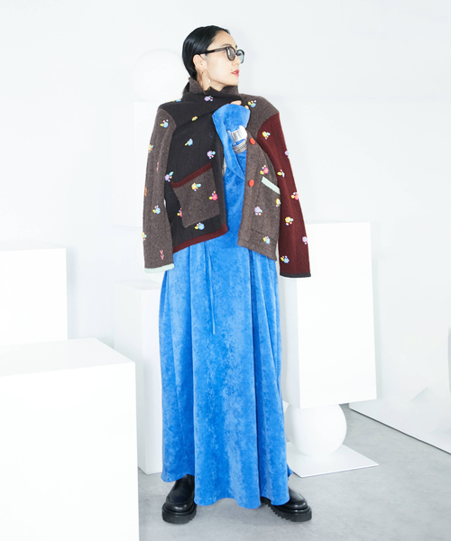 追加》VELVETEEN KAFTAN DRESS：ワンピース（ワンピース