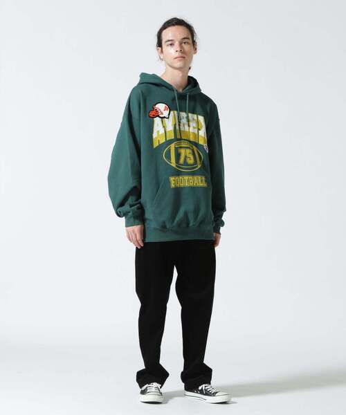 AVIREX(アヴィレックス)の「【WEB&DEPOT限定】FOOTBALL LOGO PARKA / フットボール ロゴ パーカー / AVIREX / アヴィレックス(パーカー・メンズ・ブラック/ダークグリーン/ネイビー/レッド/ダークグリーン系・MEDIUM/LARGE/X-LARGE/XX-LARGE/XXL)」の3枚目の写真
