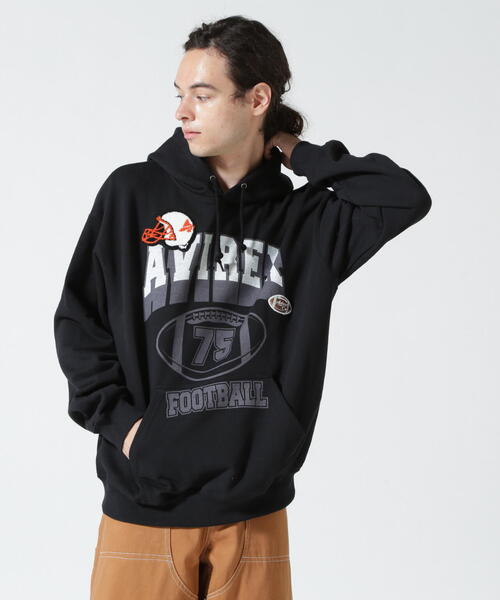 AVIREX(アヴィレックス)の「【WEB&DEPOT限定】FOOTBALL LOGO PARKA / フットボール ロゴ パーカー / AVIREX / アヴィレックス(パーカー・メンズ・ブラック/ダークグリーン/ネイビー/レッド/ダークグリーン系・MEDIUM/LARGE/X-LARGE/XX-LARGE/XXL)」の19枚目の写真