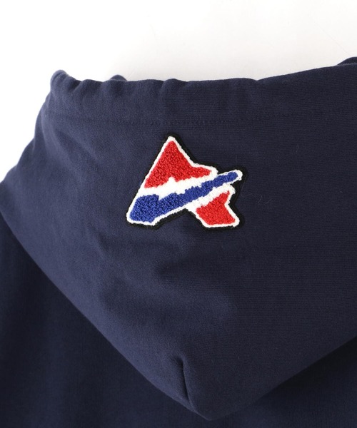 AVIREX(アヴィレックス)の「【WEB&DEPOT限定】FOOTBALL LOGO PARKA / フットボール ロゴ パーカー / AVIREX / アヴィレックス(パーカー・メンズ・ブラック/ダークグリーン/ネイビー/レッド/ダークグリーン系・MEDIUM/LARGE/X-LARGE/XX-LARGE/XXL)」の7枚目の写真
