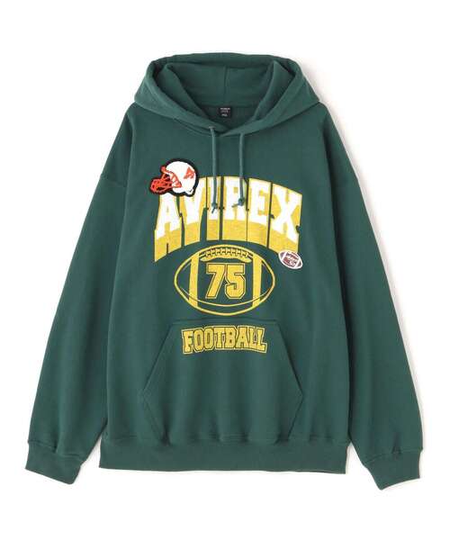 AVIREX(アヴィレックス)の「【WEB&DEPOT限定】FOOTBALL LOGO PARKA / フットボール ロゴ パーカー / AVIREX / アヴィレックス(パーカー・メンズ・ブラック/ダークグリーン/ネイビー/レッド/ダークグリーン系・MEDIUM/LARGE/X-LARGE/XX-LARGE/XXL)」の16枚目の写真