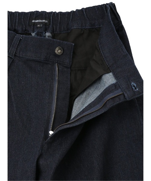 semantic design(セマンティックデザイン)の「セマンティックデザイン コーデュラナイロン混ストレッチ ワイドデニム(デニムパンツ・メンズ・ネイビー/サックスブルー・MEDIUM/LARGE)」の20枚目の写真