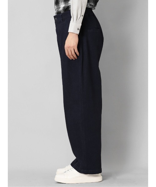 semantic design(セマンティックデザイン)の「セマンティックデザイン コーデュラナイロン混ストレッチ ワイドデニム(デニムパンツ・メンズ・ネイビー/サックスブルー・MEDIUM/LARGE)」の13枚目の写真