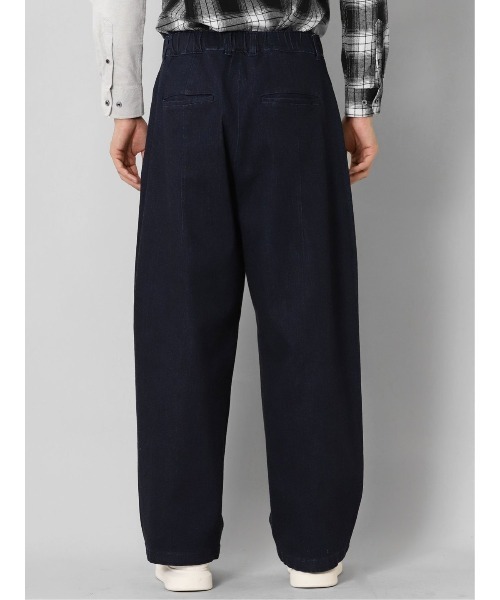 semantic design(セマンティックデザイン)の「セマンティックデザイン コーデュラナイロン混ストレッチ ワイドデニム(デニムパンツ・メンズ・ネイビー/サックスブルー・MEDIUM/LARGE)」の12枚目の写真