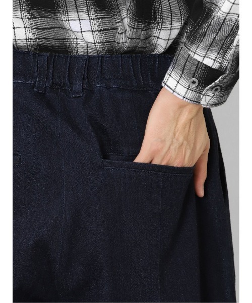 semantic design(セマンティックデザイン)の「セマンティックデザイン コーデュラナイロン混ストレッチ ワイドデニム(デニムパンツ・メンズ・ネイビー/サックスブルー・MEDIUM/LARGE)」の10枚目の写真