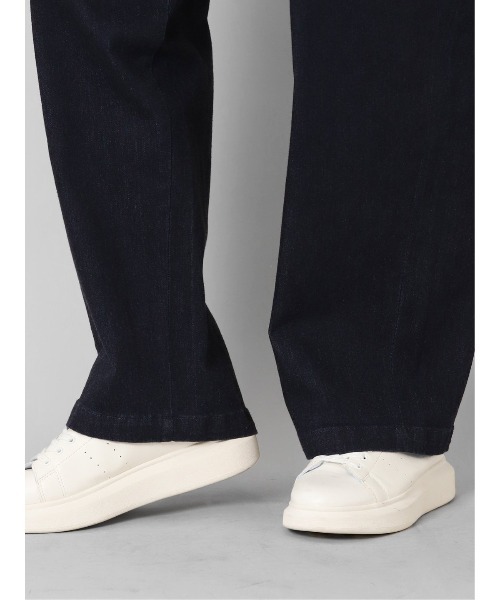 semantic design(セマンティックデザイン)の「セマンティックデザイン コーデュラナイロン混ストレッチ ワイドデニム(デニムパンツ・メンズ・ネイビー/サックスブルー・MEDIUM/LARGE)」の9枚目の写真
