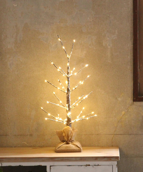 スパイス クリスマス LEDブランチツリー 73球 USBタイプ ゴールド 60cm