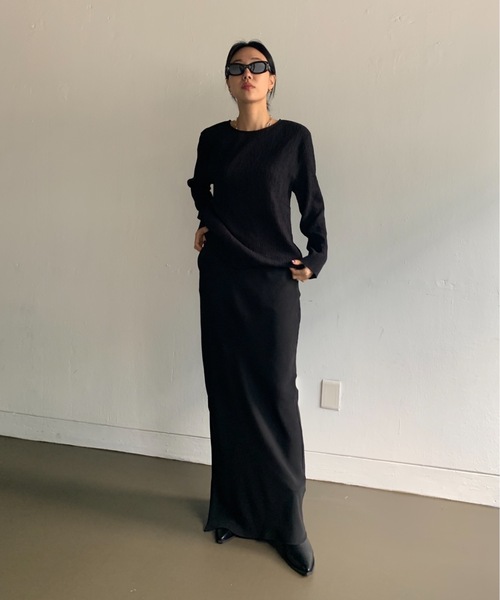 tシャツ リンクルルーズブラウス レディース Didot.showroom（ディドット ショールーム）の「リンクルルーズ
