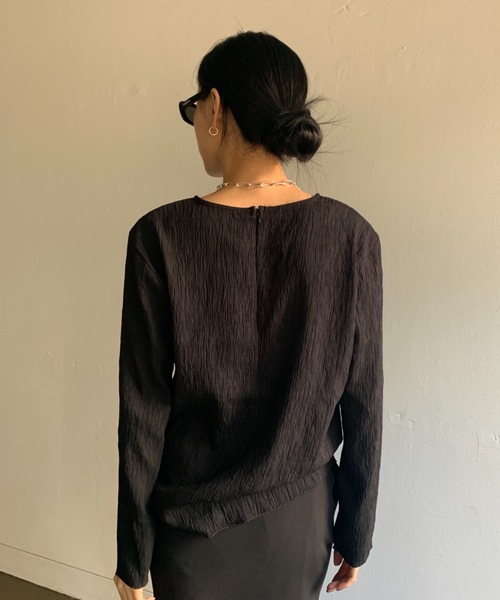 tシャツ リンクルルーズブラウス レディース Didot.showroom（ディドット ショールーム）の「リンクルルーズ