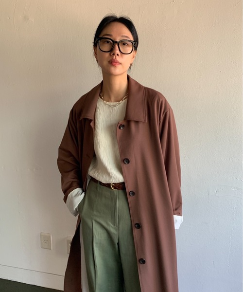 Didot.showroom(ディドット ショールーム)の「リンクルルーズブラウス(Tシャツ/カットソー・レディース・ブラック/アイボリー・FREE)」の4枚目の写真