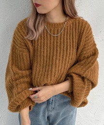 モヘアライクカタアゼニット【ZOZOTOWN限定アイテム】
