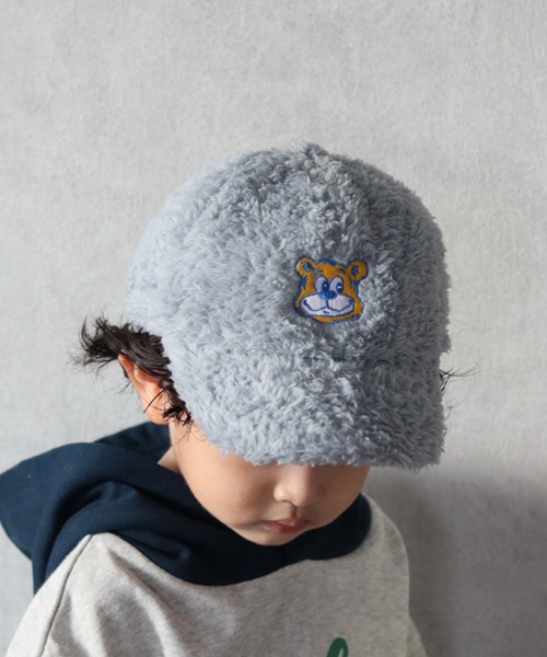 UCLA(ユーシーエルエー)の「【KIDS】【UCLA/ユーシーエルエー】TYPY別注ボアキャップ(キャップ・キッズ・チャコールグレー/サックスブルー/ピンク/アイボリー・ONE SIZE)」の3枚目の写真