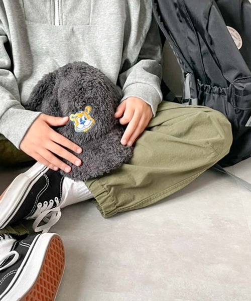 UCLA(ユーシーエルエー)の「【KIDS】【UCLA/ユーシーエルエー】TYPY別注ボアキャップ(キャップ・キッズ・チャコールグレー/サックスブルー/ピンク/アイボリー・ONE SIZE)」の2枚目の写真