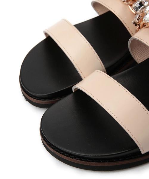 ODETTE E ODILE（オデットエオディール）の「OHL ジュエルチェーン SD20（サンダル・レディース・ライトピンク/ダークグリーン/ブラック/シルバー/オリーブ・35/37/36）」の15枚目の写真