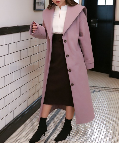 ASTORIA ODIER(アストリアオディール)の「セーラーカラーコート(その他アウター・レディース・ブラック/パープル/ブラウン・MEDIUM)」の6枚目の写真