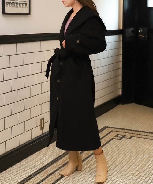 ASTORIA ODIER(アストリアオディール)の「セーラーカラーコート(その他アウター・レディース・ブラック/パープル/ブラウン・MEDIUM)」の17枚目の写真
