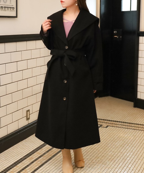 ASTORIA ODIER(アストリアオディール)の「セーラーカラーコート(その他アウター・レディース・ブラック/パープル/ブラウン・MEDIUM)」の15枚目の写真